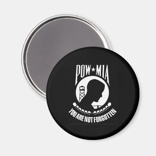 POW - MIA Magnet (Vorderseite/Rückseite)