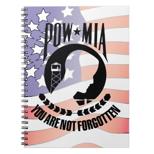 POW - MIA-Notebook Notizblock (Vorderseite)