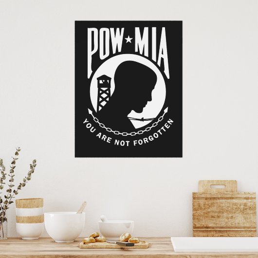 POW MIA Poster (Küche)