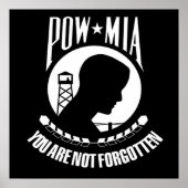 POW MIA POSTER (Vorne)