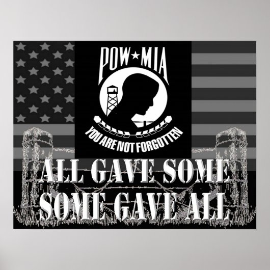 POW/MIA-Poster Poster (Vorne)