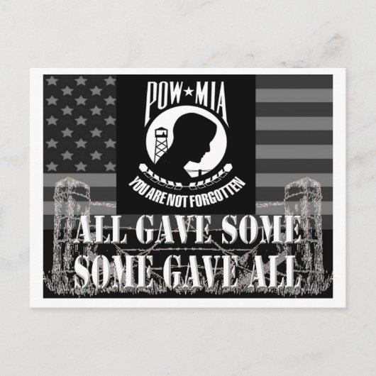 POW-MIA POSTKARTE (Vorderseite)