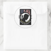 POW/MIA QUADRATISCHER AUFKLEBER (Tasche)