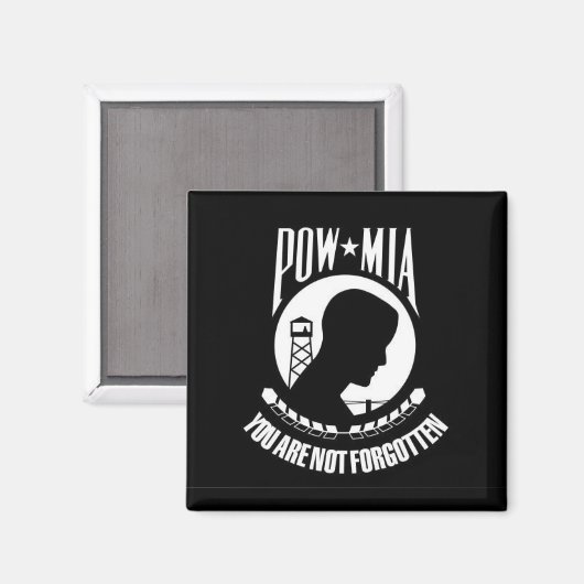 POW*MIA Sie werden nicht vergessen - Magnet (Vorderseite/Rückseite)