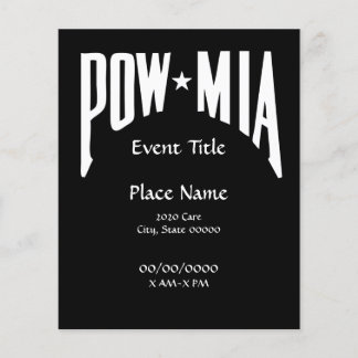 POW MIA Small Event Flyer