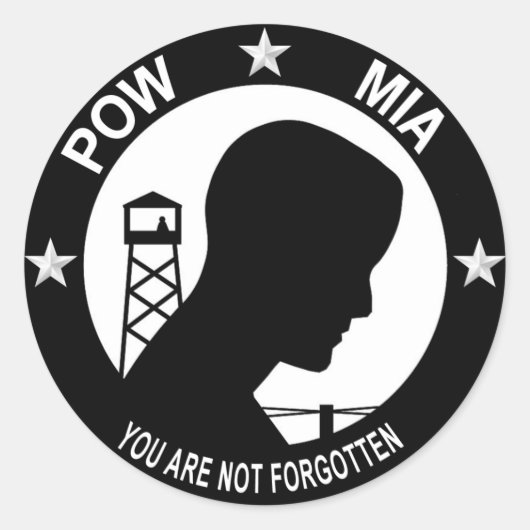 POW MIA Sticker (Vorderseite)