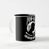 POW/MIA Tasse "Sie werden vergessen nicht " (Vorderseite Links)