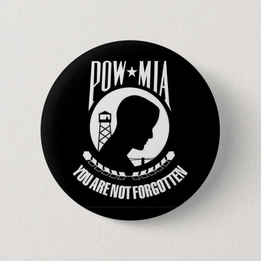POW*MIA werden Sie nicht - Knopf vergessen Button (Vorderseite)