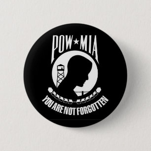 POW*MIA werden Sie nicht - Knopf vergessen Button