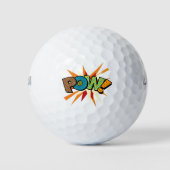 POW Modern Fun Retro Comic Book Golfball (Vorderseite)