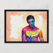 POW! - Originalgemälde Postkarte (Vorderseite)