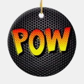 POW Retro Vibes Keramik Ornament (Hinten)