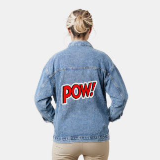 POW! Screwball Grafik Jeansjacke