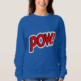 POW! Screwball Graphics Blau Sweatshirt