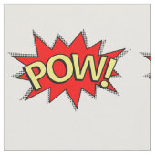 POW! - Superhero Comic Book Red/Yellow Buble Stoff (Nahaufnahme)