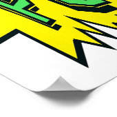 POW  Superhero Comic Books Poster (Ecke)