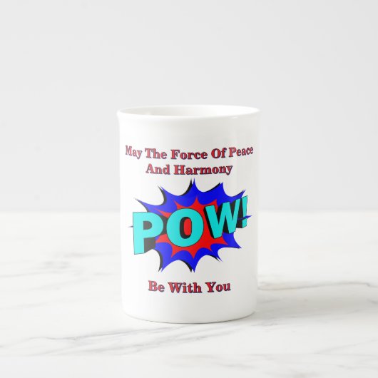 POW! Tasse für Frieden und Harmonie (Vorderseite)