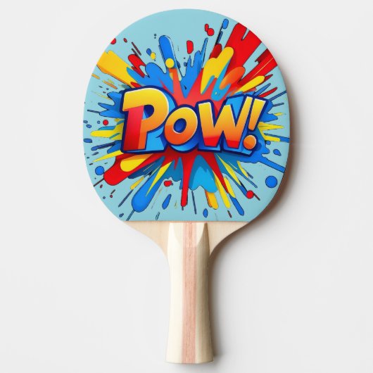 POW! TISCHTENNIS SCHLÄGER (Vorderseite)