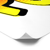 POW-Typografie Comic Pop Art Poster (Ecke)