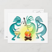 Pow Wow Postkarte (Vorne/Hinten)