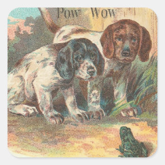 Pow Wow Quadratischer Aufkleber