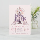 Pow wow zwei Geburtstagsparty Foto laden Einladung (Stehend Vorderseite)