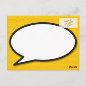 POW Zurückgestellte Änderung des Datums Comic Buch Postkarte (Rückseite)