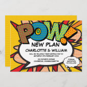 POW Zurückgestellte Änderung des Datums Comic Buch Save The Date (Vorne/Hinten)