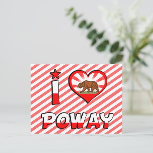 Poway, CA Postkarte (Stehend Vorderseite)