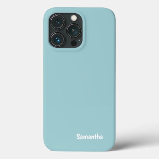 Powder Blue Color Phone Case Samsung iPhone (Rückseite)