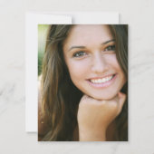 Powder Blue Funeral Foto Danke, Magnolia Dankeskarte (Rückseite)