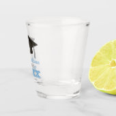 Powder Blue Herzlichen Glückwunsch Uni Graduate Schnapsglas (Rechts)