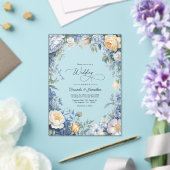 Powder Blue, Lemon Chiffon & Soft White Wedding Acryleinladungen (In Situ (Hochzeit))