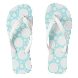 Powder Blue Polka Dot Badesandalen