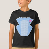 Powder Blue Ruffle Tuxedo T-Shirt (Vorderseite)