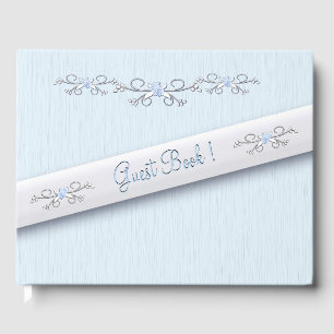 Powder Blue Simplicity Gästebuch