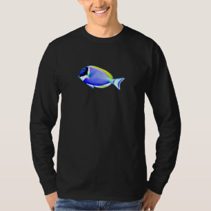Powder Blue Tang Saltwater Reef Fisch T-Shirt
