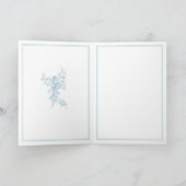 Powder Blue Toile de Jouy Paris Wedding Invitation Einladung (Innenseite)