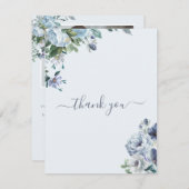 Powder Blue Wedding Danke Karte (Vorne/Hinten)