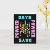 Powder Days Snowboarden Park Skilift Außenbereich Karte (Gelbe Blume)