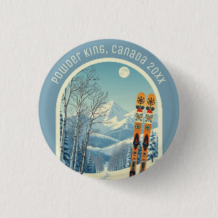 Powder King BC Kanada Skitour Souvenir Button