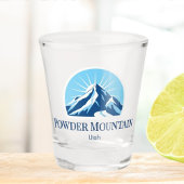  Powder Mountain utah Shot glass Schnapsglas