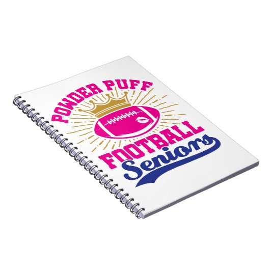 Powder Puff Football Senioren Notizblock (Rechte Seite)