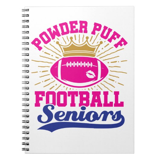 Powder Puff Football Senioren Notizblock (Vorderseite)