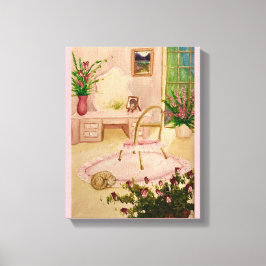 Powder Room Stretched Canvas Print Leinwanddruck