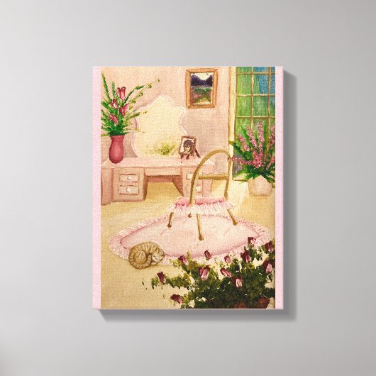 Powder Room Stretched Canvas Print Leinwanddruck (Vorderseite)