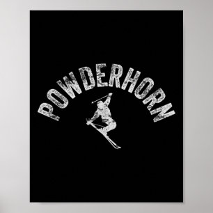 Powderhorn Co Ski Cool Colorado Skifahren Cool Ski Poster