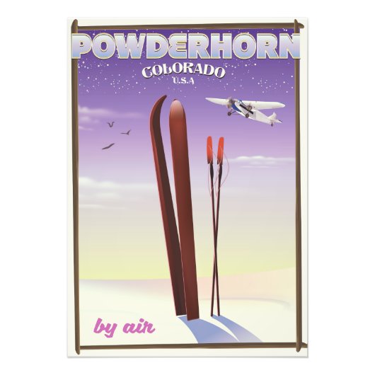 Powderhorn Colorado Reiseplakat Fotodruck (Vorne)