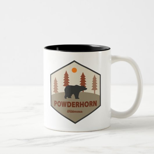 Powderhorn Wilderness Colorado Bear Zweifarbige Tasse (Rechts)