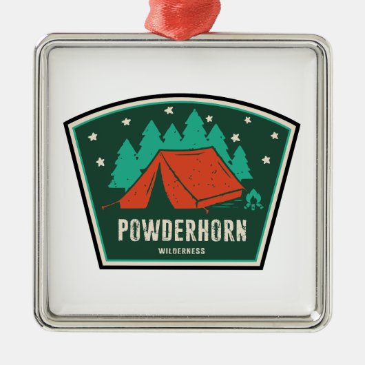 Powderhorn Wilderness Colorado Camping Ornament Aus Metall (Vorne)